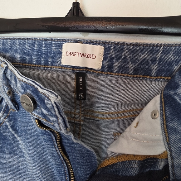 DRIFTWOOD Colette Floral Cropped Jean Mid Rise Boho Size 27 - Picture 4 of 15